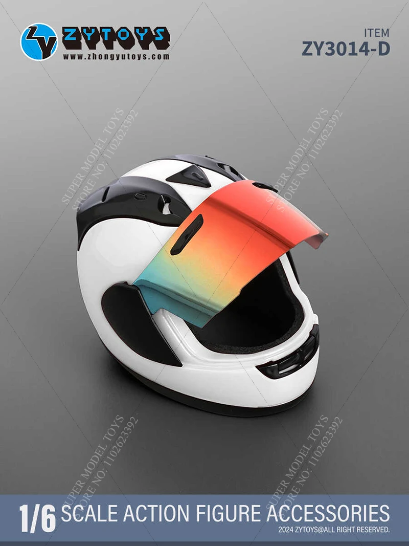 In magazzino ZY3014 1/6 scala soldato casco moto Street Car modello da corsa accessorio Fit giocattoli bambola Action Figure da 12 pollici