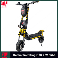 EU Pre-sale Kaabo Wolf King GTR 72V 35Ah Battery Dual Motor 2000W*2 Portable Removable Battery 12inch Kaabo E-Scooter