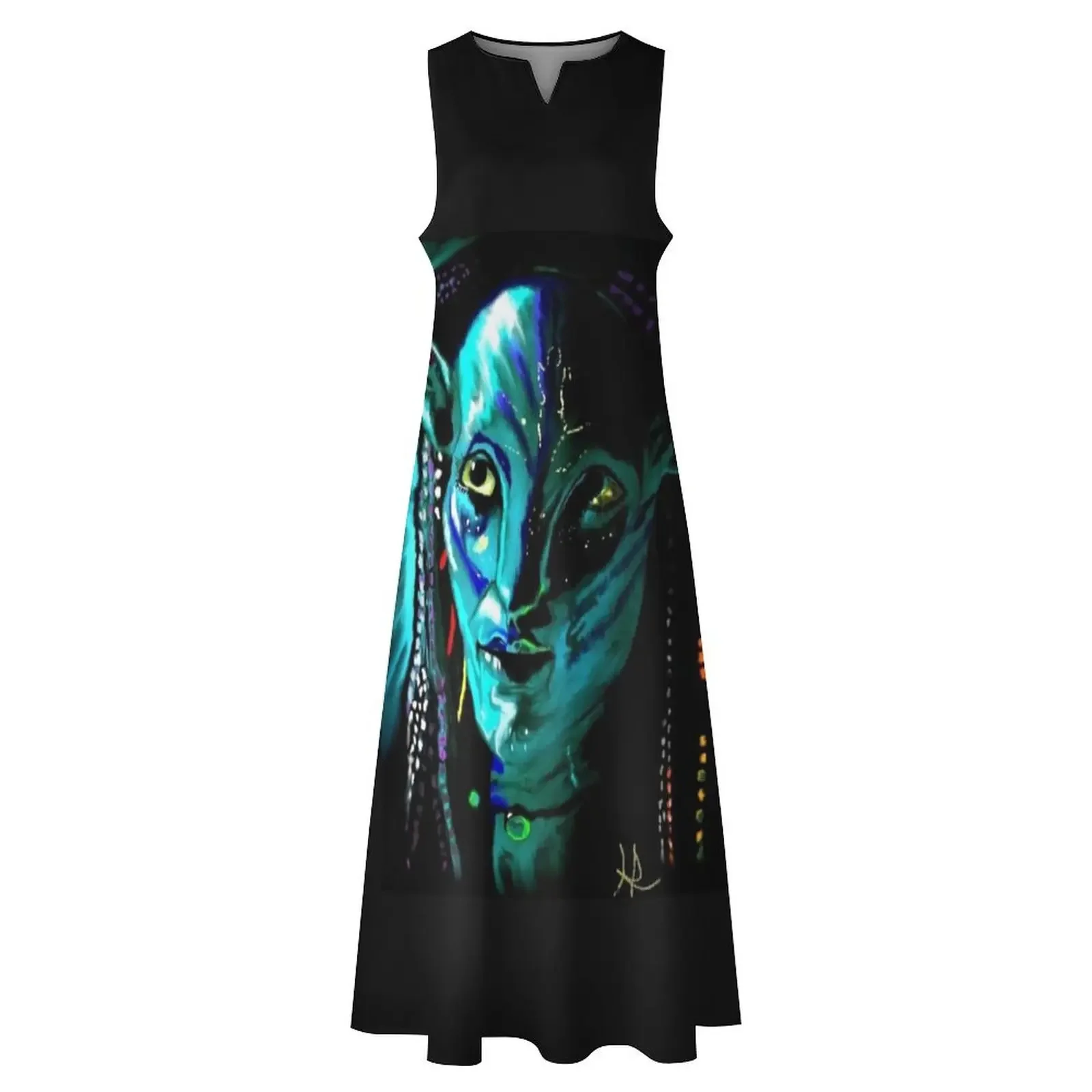 Navi Long Dress beach dress summer women's dress 2025 summer for women 2025 Aesthetic clothing