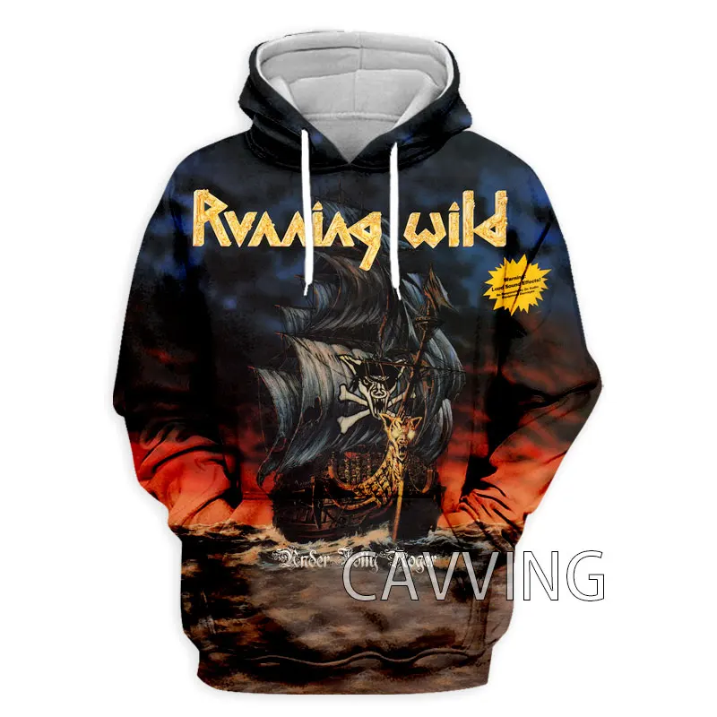 CAVVING 3D Printed  Running Wild Rock   Hoodies Hooded Sweatshirts Harajuku  Tops Fashion Clothing for Women/men