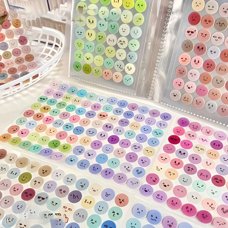 480pcs Transparent Stickers, Suitable for Scrapbooks, Notebooks, Water Bottles, Suitcases, and DIY Holiday Gifts