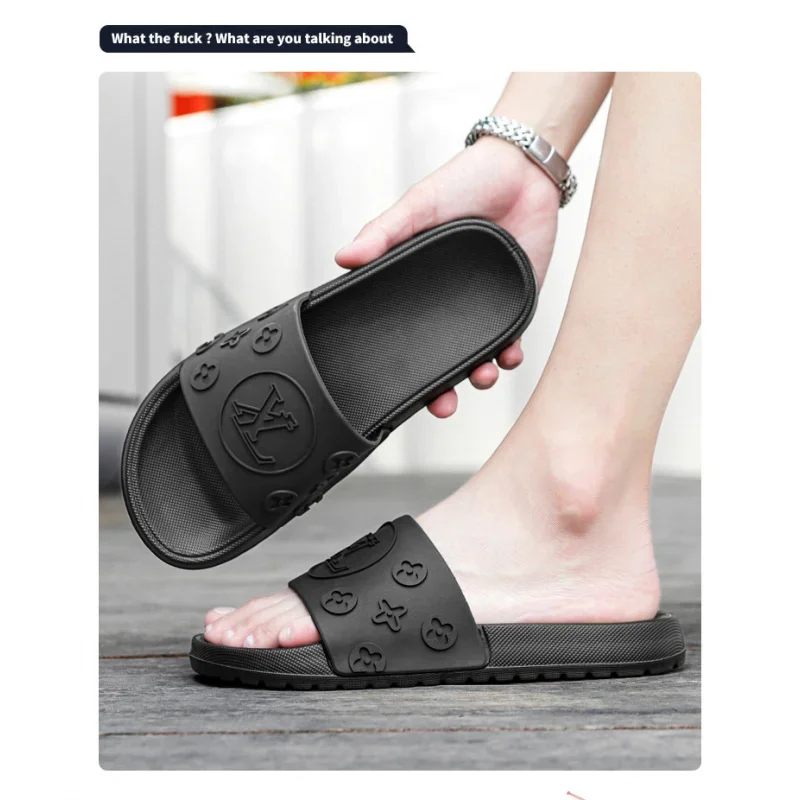 2025年夏新作　爽やかで通気性抜群、履き心地の良いカジュアルな大きいサイズメンズスリッポンサンダル　高品質