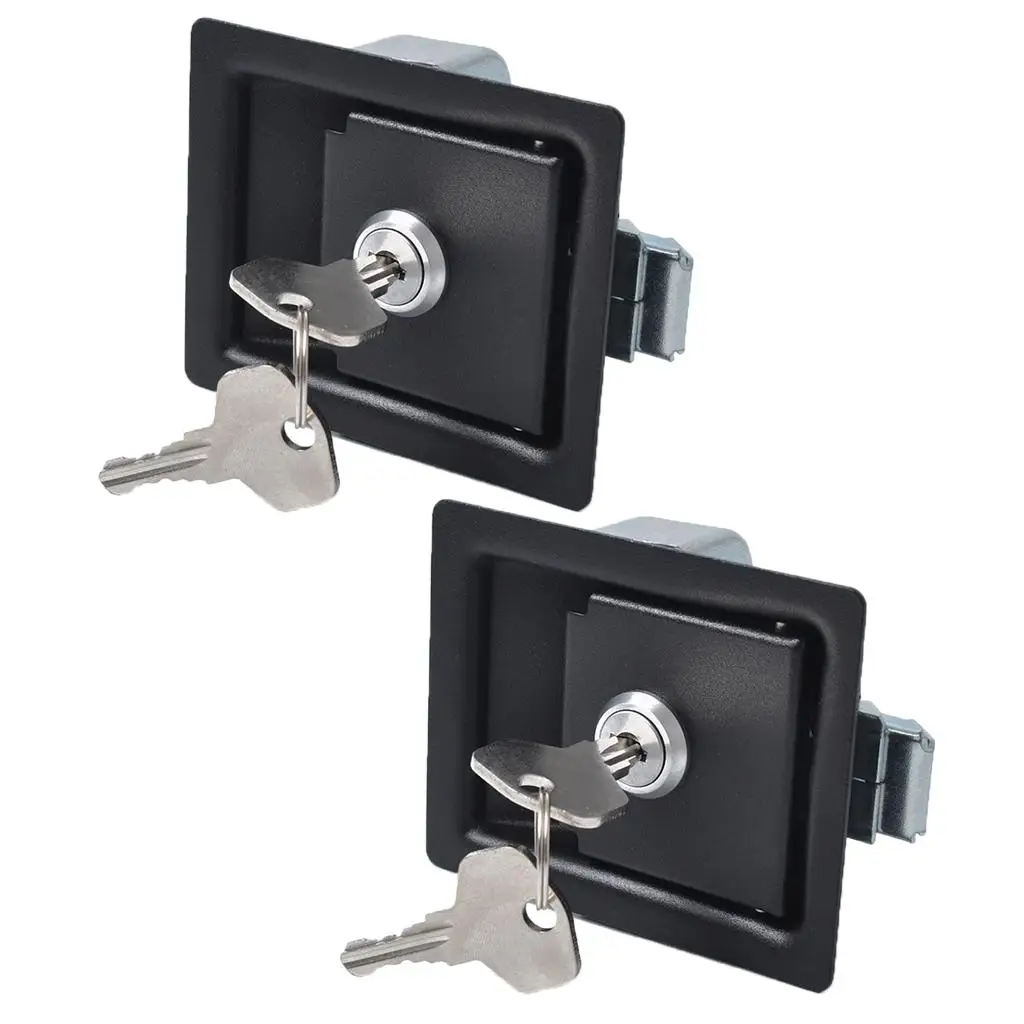 RV Paddle Door Latch Stainless Steel Security Entry Door Lock Handle Knob for Travel Trailer