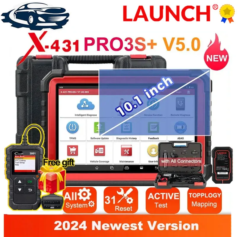 

LAUNCH X431 PRO3S+ V5.0 Diagnostic Tools For All cars Scanner ECU Coding Better Than launch X431 Pro3 Scanner Automotriz