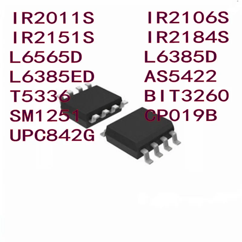 (10 Stuk) 100% Shuangwe IR2011S IR2106S IR2151S IR2184S L6385D L6565D L6385ED AS5422 T5336 BIT3260 SM1251 CP019B UPC842G 842 Sop-8