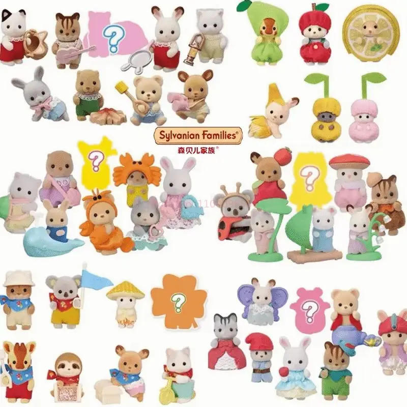 Sylvanian familias bolsa ciega animales mágicos Camping bosque vestir muñeca bebé Ternurines Figrues familias modelo juguete regalo de Navidad