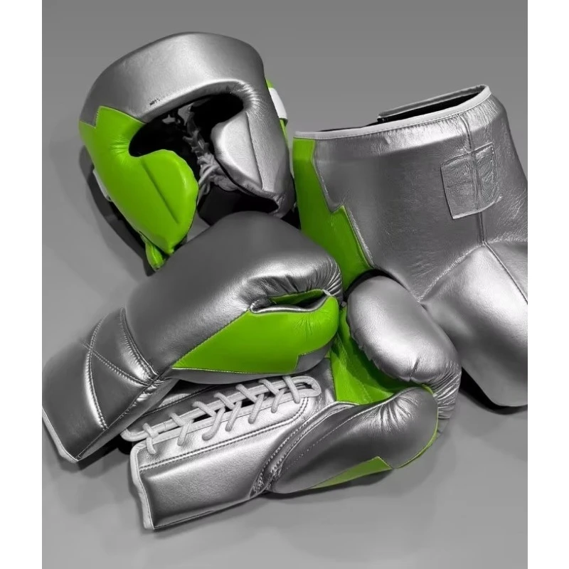 High-quality Colored Flying Boxing Set, Leather Material, Logo Velcro, Non-slip, Suitable for Muay Thai.