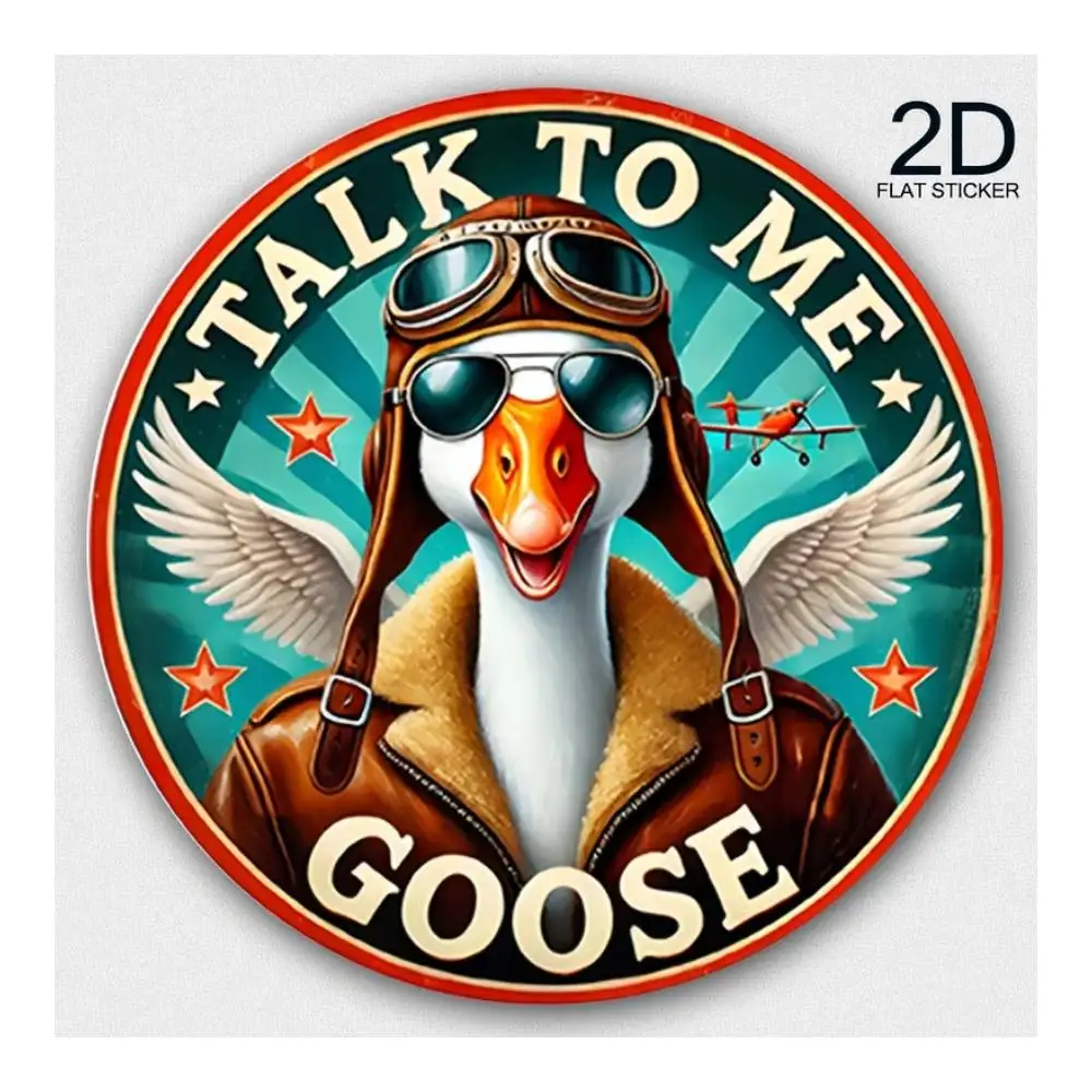 Talk To Me Goose Design Sticker For Cars, Laptops, Windows, Doors, Fridges, Water Bottles