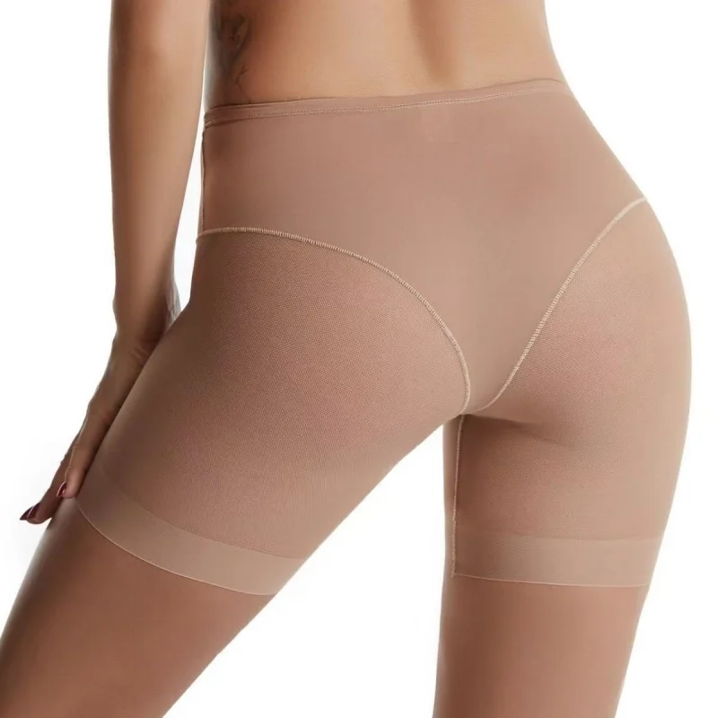 Women's Safety Short Pants High Waist Tummy Control Shorts Sheer Mesh Slimming Shaper Pants Buttery-Soft Shapewear S-3XL image 4
