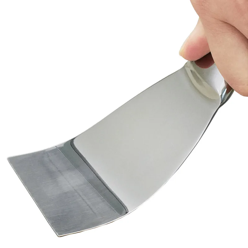 Stainless Steel Putty Knife One Piece Premium Polished Scraper Wall for Drywall Finishing and Scraping Paint