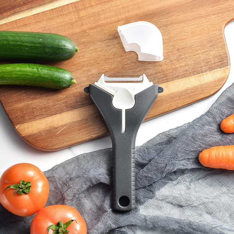 3-In-1 Rotary Peeler Household Multifunctional Vegetable and Fruit Peeler Kitchen Tools Scraper Fruit Planer