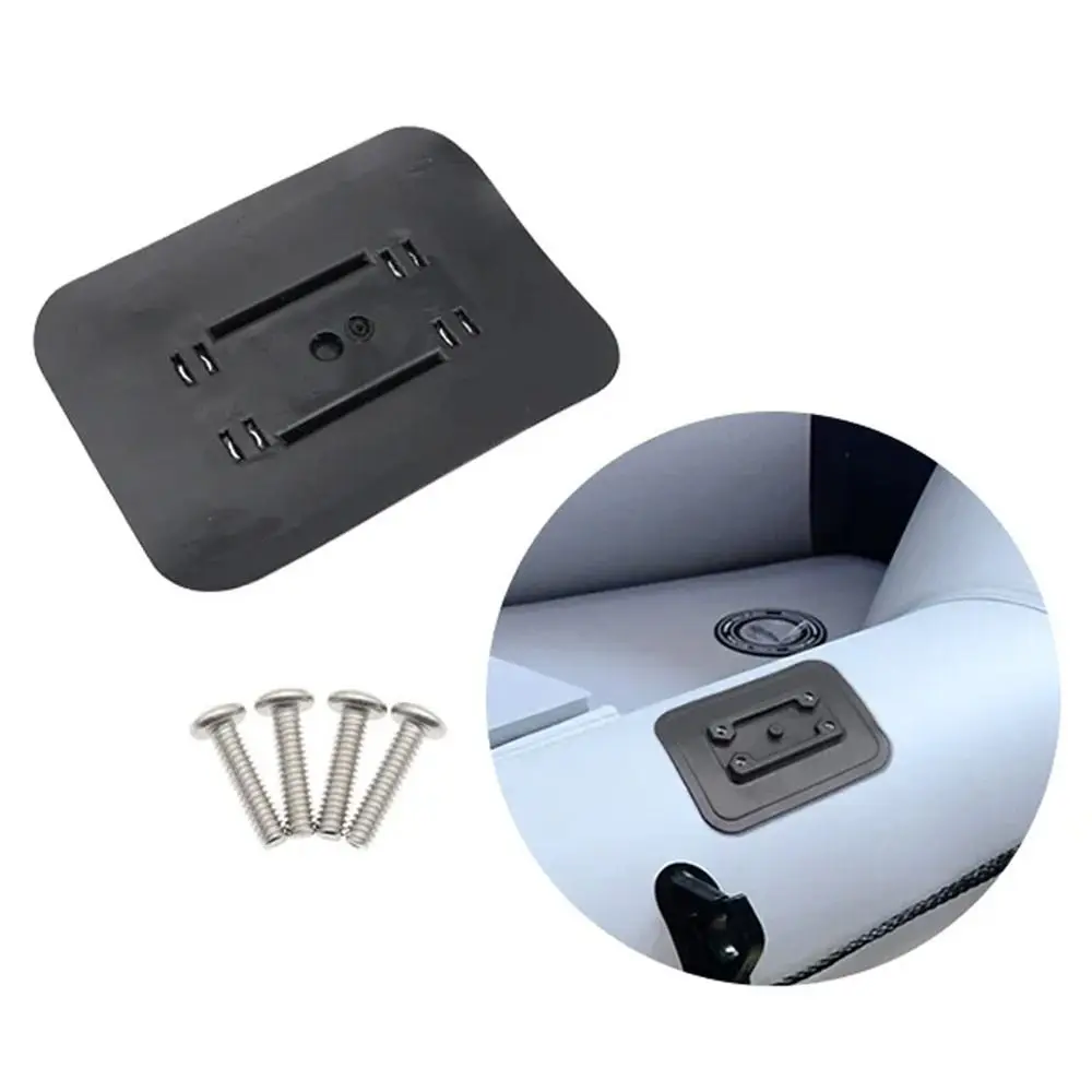 بولي كلوريد الفينيل قارب قابل للنفخ الصيد رود حامل الغراء على الوسادة دائم الصيد كاياك ملحق سهلة التركيب الأسماك السوداء جبل الإصلاح #5