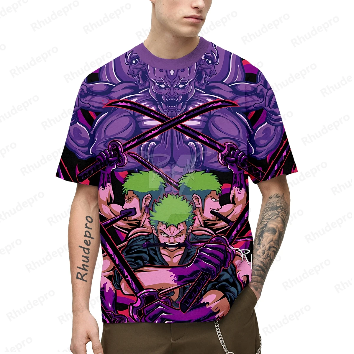 

One Piece New Men's Anime Monkey D. Luffy 3D Printing Role Play Women's Children's Street T-shirts Unisex Oversized Short sleeve