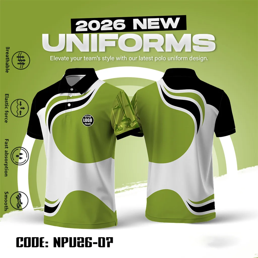 FREE CUSTOM 2026 NEW UNIFORMS POLO SHIRT FULL SUBLIMATION PRINT FREE LOGO TEXT BREATHABLE ELASTIC FAST ABSORPTION SMOOTH FABRIC