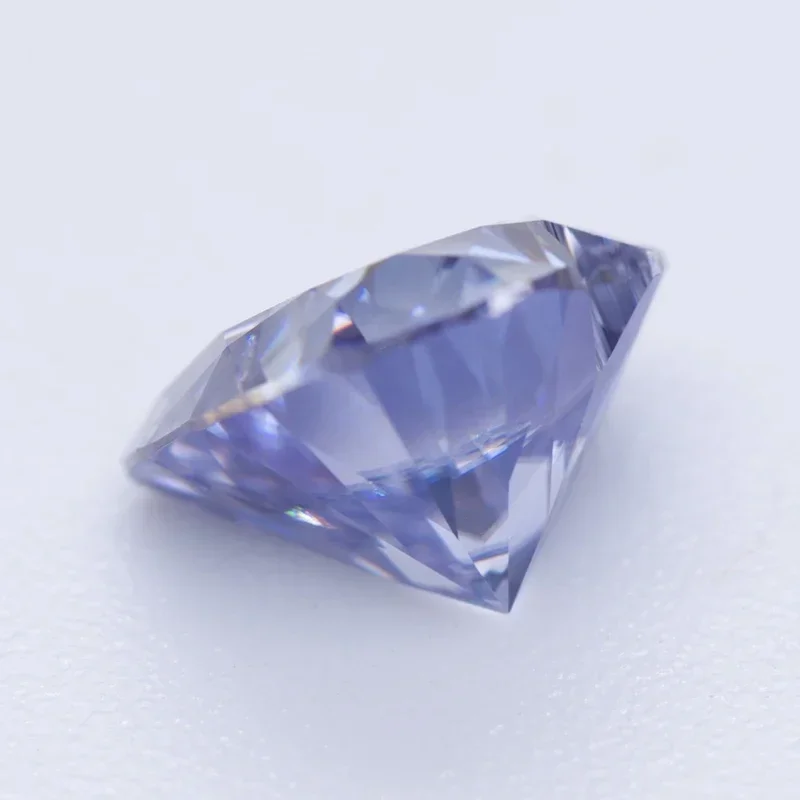 Moissanite Stone Heart Cutting Lavender Color Gemstones Lab Grown Advanced Jewelry Making Materials Diamond with GRA Certificate