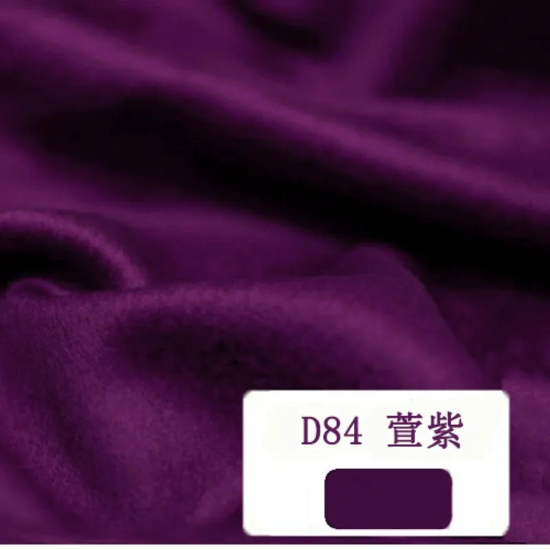 قماش كشمير من الصوف الأسترالي بالكامل عالي الجودة من جانب واحد معطف كشمير ناعم قصير قماش صوفي لكل متر أحمر وأسود #3