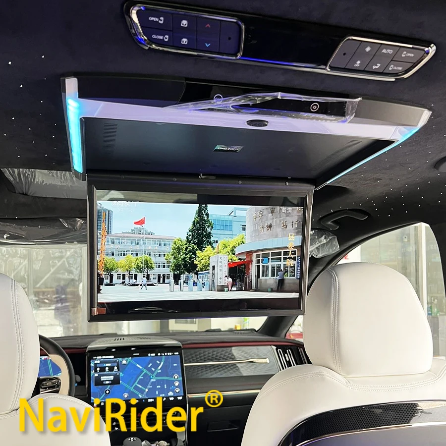 15,6-Zoll Universal-Auto-Deckenmonitor Multimedia-Videoplayer für SUV, LKW, Van Unterhaltungssystem HDMI MP5 Android