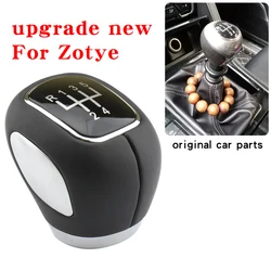 The New For Zotye T600 Damai X5 For Hanteng X7 manual transmission Gear shift knob Car handle modified universal black leather