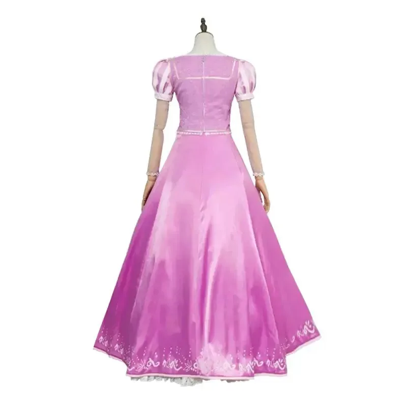Didi 211 emaranhado rapunzel cosplay traje feminino princesa vestido roxo roupa halloween carnaval festa roupas peruca para adulto
