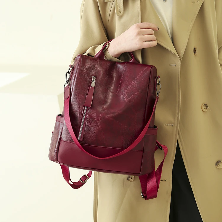 Modischer Damenrucksack, Schultertasche, multifunktionale Reisetasche, Handtasche, geeignet für verschiedene Szenarien – Detail 1