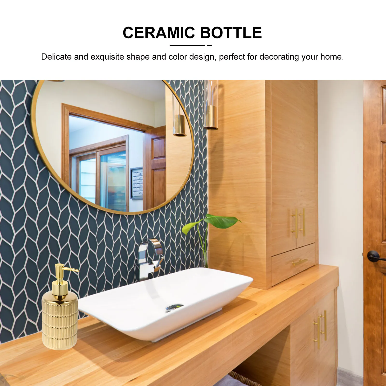 

1pc Reusable Empty Bottle For Shampoo Lotion Dispenser Press Pump Liquid Container Bathroom Soap Refillable Holder Durable