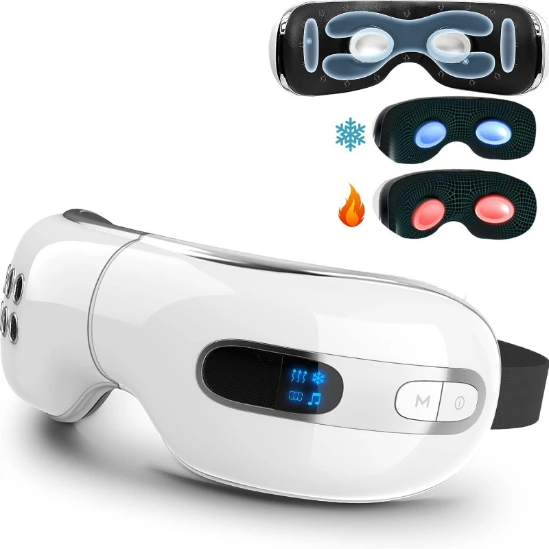 

Rechargeable Cold Warm Eye Massager for Migraine Dry Eye Syndrome Dark Circles To Improve Sleep