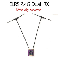 2.4G Diversity Receiver Dual Antenna RX Built-in TCXO for FPV Freestyle RC Racing Long Range Drone Accessories