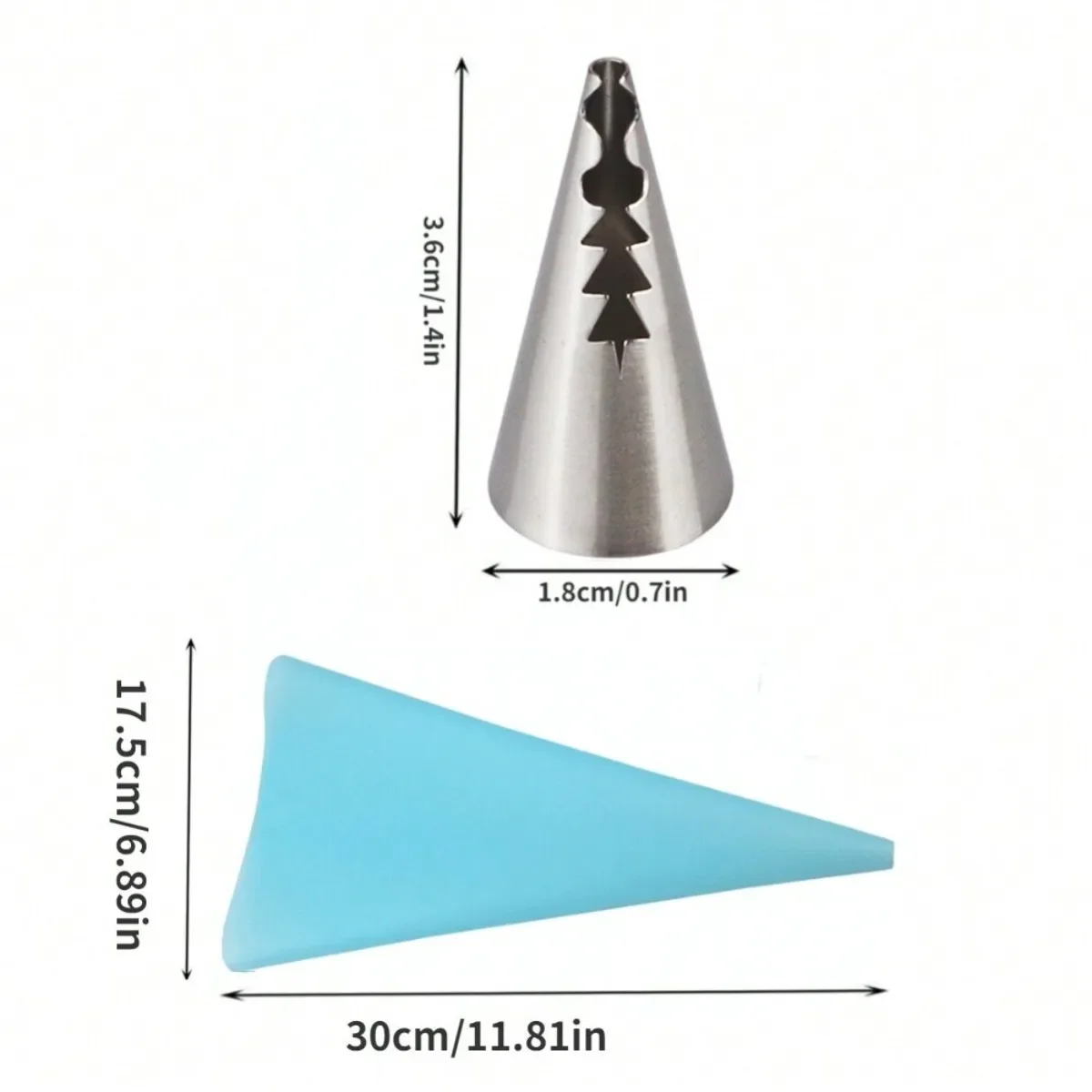الفولاذ المقاوم للصدأ أدوات تزيين الكعكة مجموعة ، أنابيب الجليد ، فوهة تلميح ، كيس المعجنات ، كب كيك الديكور ، اكسسوارات المطبخ الخبز #6