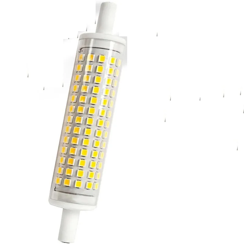 1 шт. R7S светодиодная двухсторонняя вилка, лампа 15 Вт, 8 Вт, 156 smds, 72smds, 78 мм, 118 мм, 3000 К, натуральный белый, 4000 К, 6500 К, замена галогенной трубки 80 Вт, 150 Вт