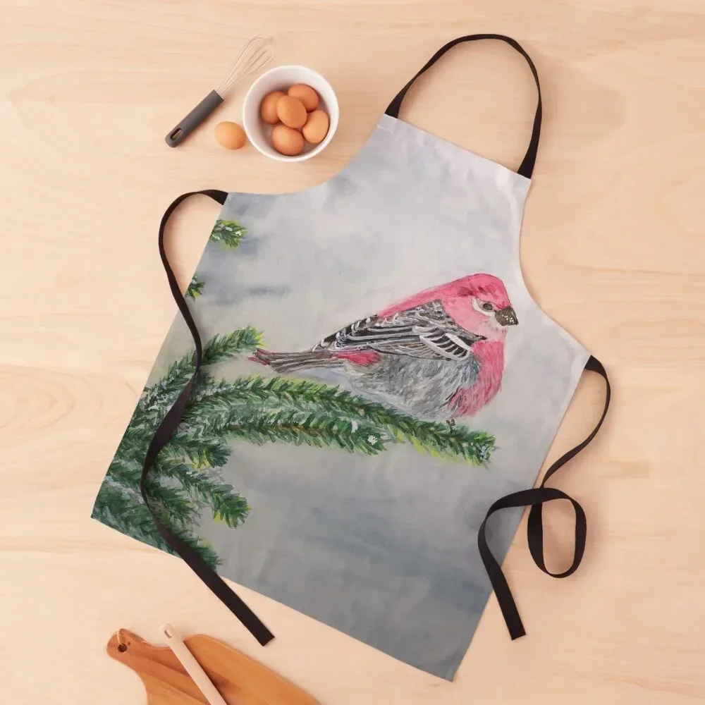 

Purple Finch Apron Chef Accessories women's work Christmas gift Apron