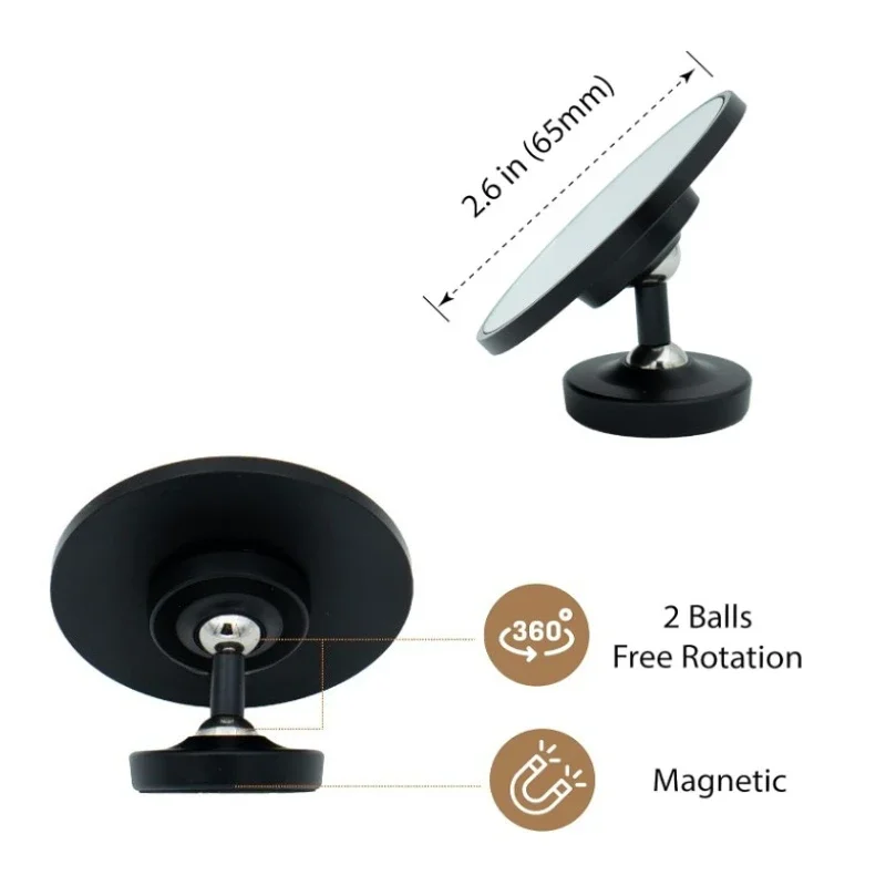 1/2PCS Coffee Extraction Observation Mirror 360° Adjustable Espresso Shot Mirror for Bottomless Portafilter Barista Tools