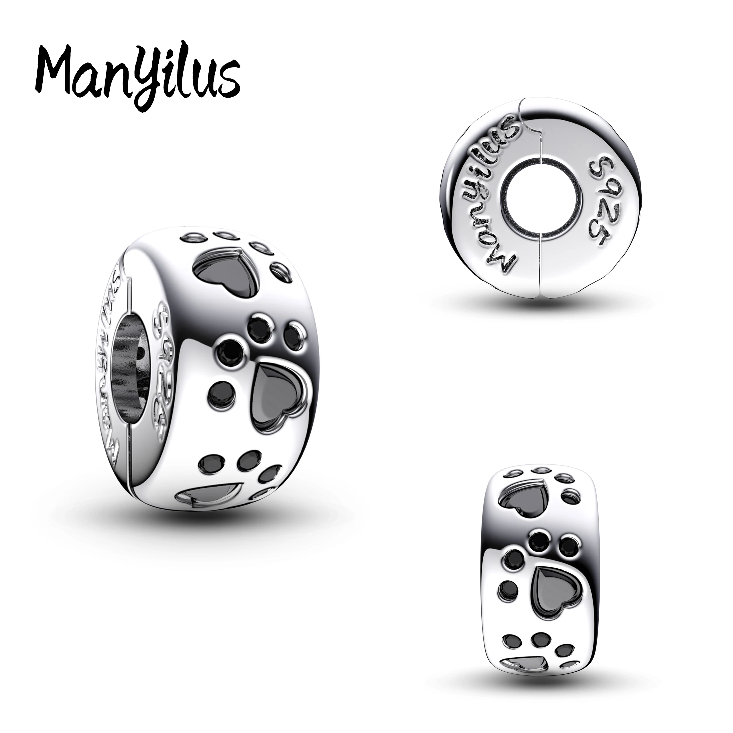 

Manyilus 2025 Cat Paw Card Holder Charms S925 Sterling Silver Bag Beads For Original Bracelet Charm 925 Silver Jewellery Women
