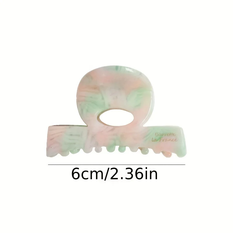 Simple Elegant Acetate Hair Claw Clips Hair Clamps Grip Colorful Medium Size Shark Clip Half Hair Women Hair Accessories