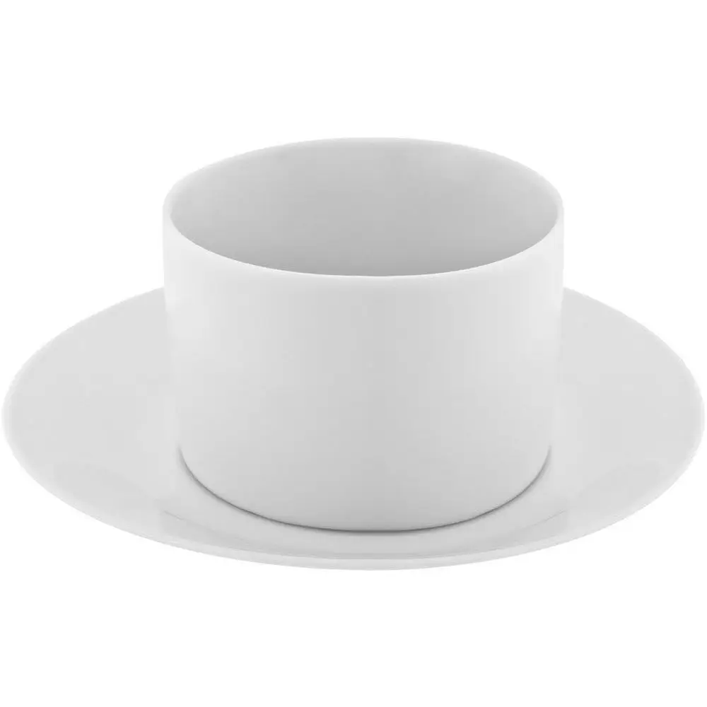 

Банка и блюдце на 8 унций (без ручки), набор из 6 шт., белый