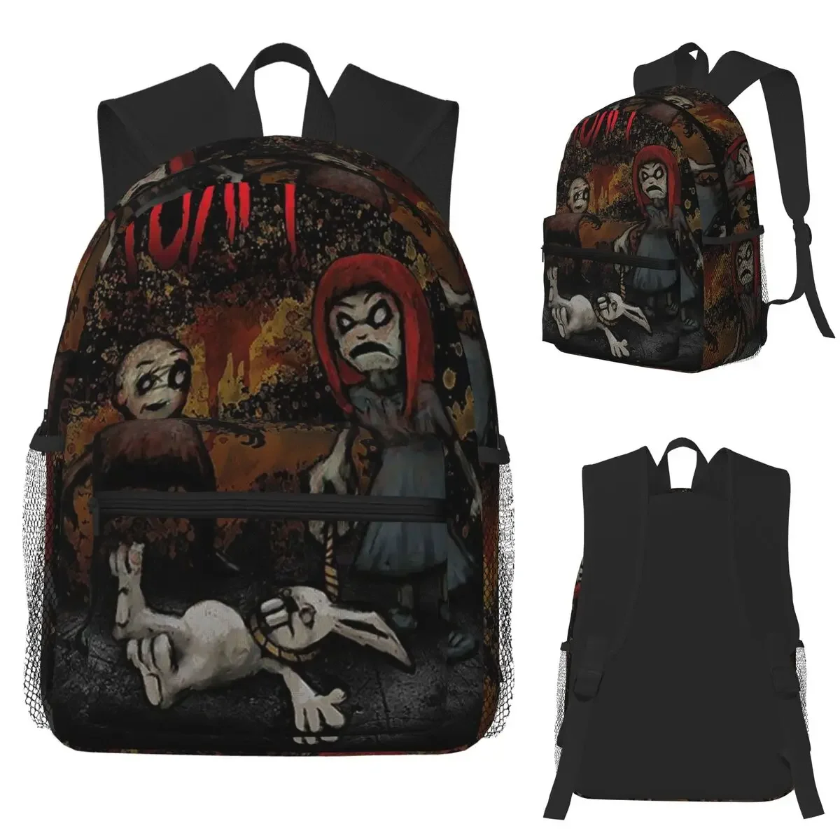 

Korn Rock Band Music Student Backpack School Bag Hiking Travel Daypack for Men Women Fashion Bookbag Shoulder Bags
