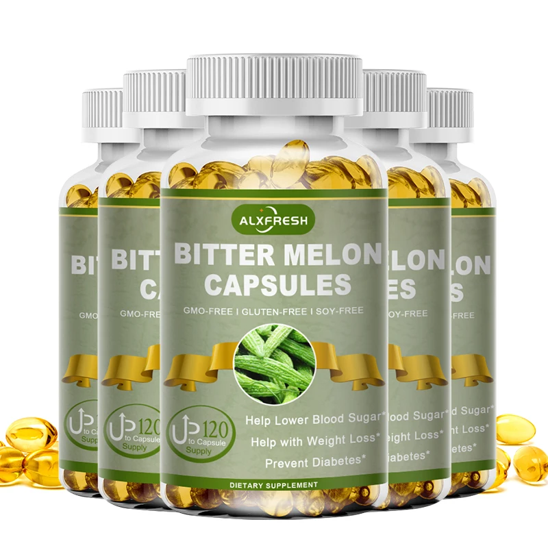 

Alxfresh Bitter Melon 2500 mg Dietery Supplement Gluco Wellness Immune Function Support 100% Vegetarian All Natural Gluten Free