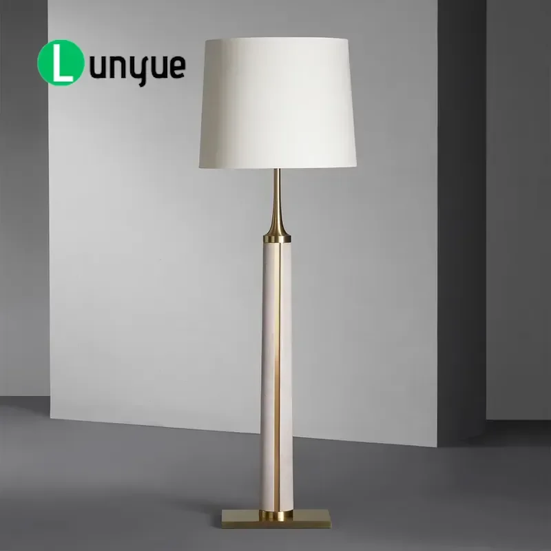 Italian Style Leather Floor Lamp Quiet Designer Standing Light Custom Modern Living Room Bedroom Decor Ambient Lighting