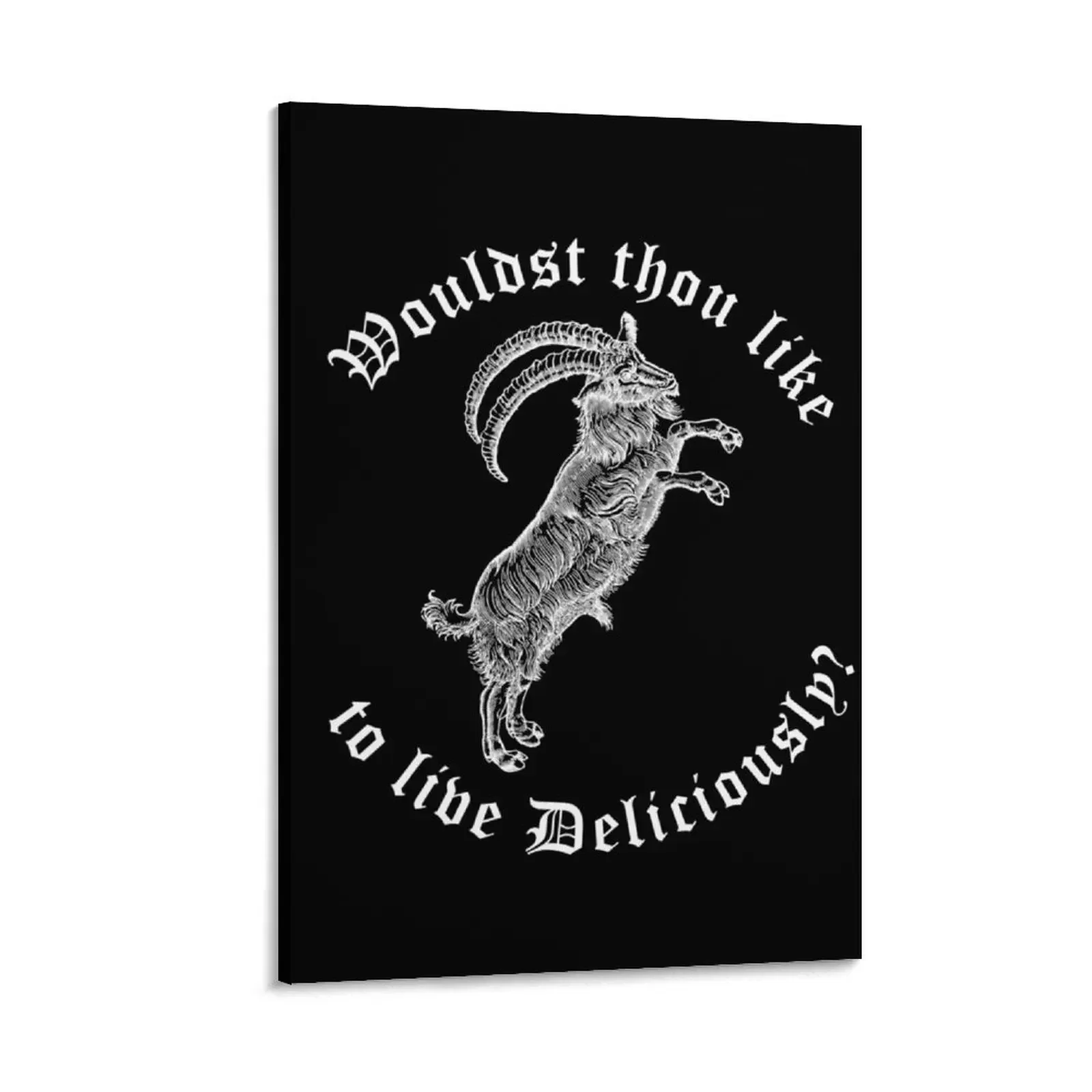 

White Phillip: Wouldst Thou Like To Live Deliciously Canvas Painting Bedroom deco japanese room decor Paintings for bedroom