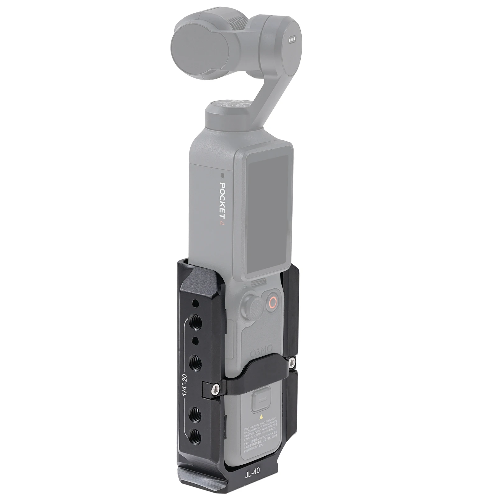 FOTGA Käfig für Pocket 3/4/4P Erweiterungsadapter Zubehör für DJI Osmo Pocket 3 Aluminium-Schutzkäfig Metallhalterungsadapter – Detail 22