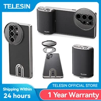 TELESIN Master Shooting Set cámara de teléfono agarre de mano soporte de teléfono CPL ND 2-32 filtro mango remoto para SAMSUNG Galaxy S25 Ultra
