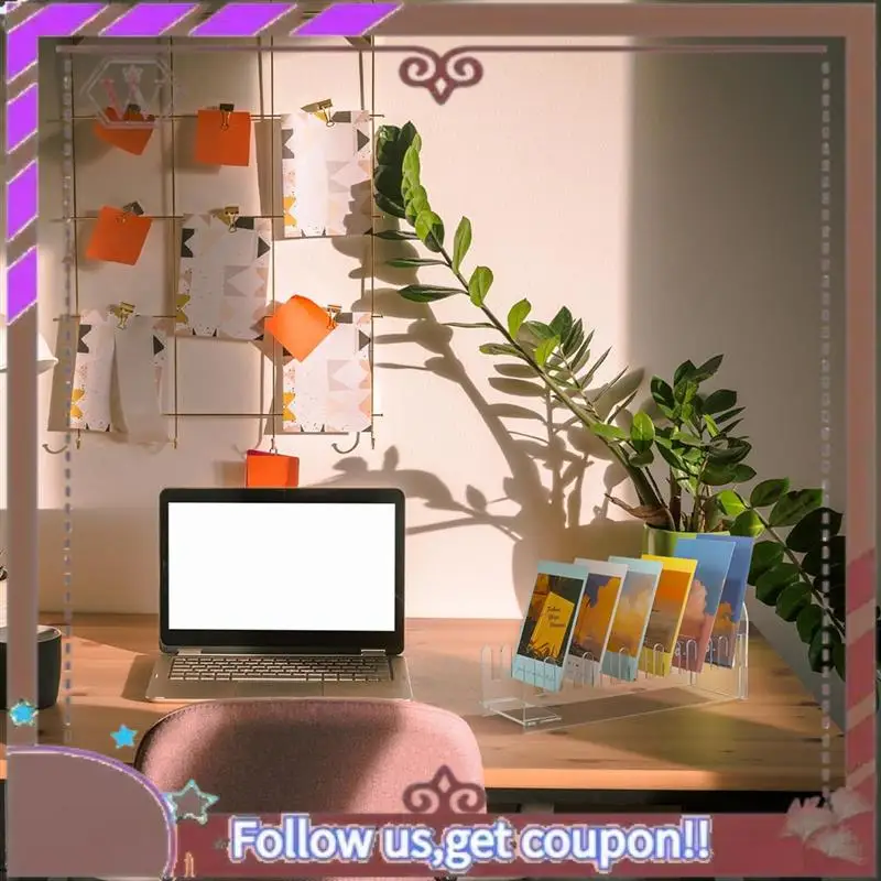 ABBG-2 قطعة 12 الطبقة الاكريليك بطاقات المعايدة عرض موقف المحمولة بطاقة رف شاشة حامل بطاقة بريدية واضحة عرض موقف