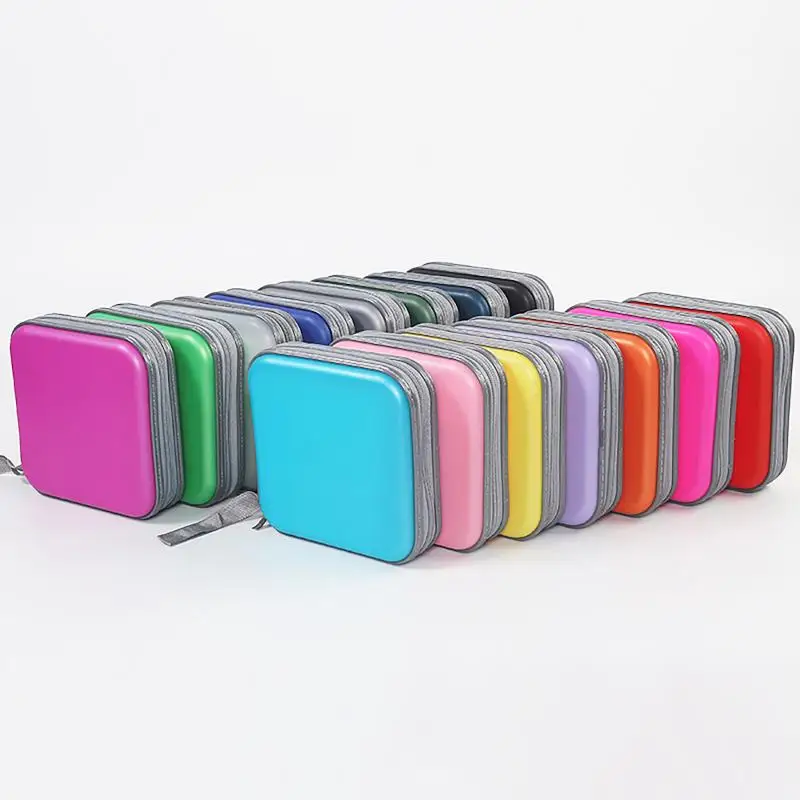 80/40 Pcs Portable CD DVD Storage Organizer Large Capacity Zipper Disc Bag for Music Lovers Collection Use