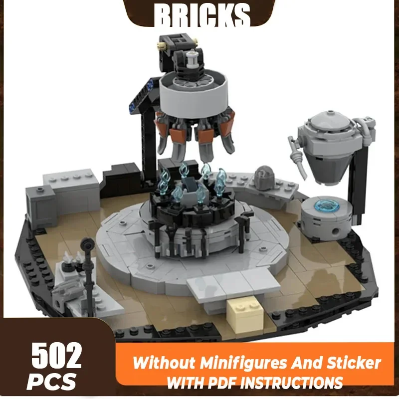 

Звездная модель фильма Moc, строительные кирпичи, диорама, технология, модульные блоки, подарки, рождественские игрушки, наборы «сделай сам», сборка