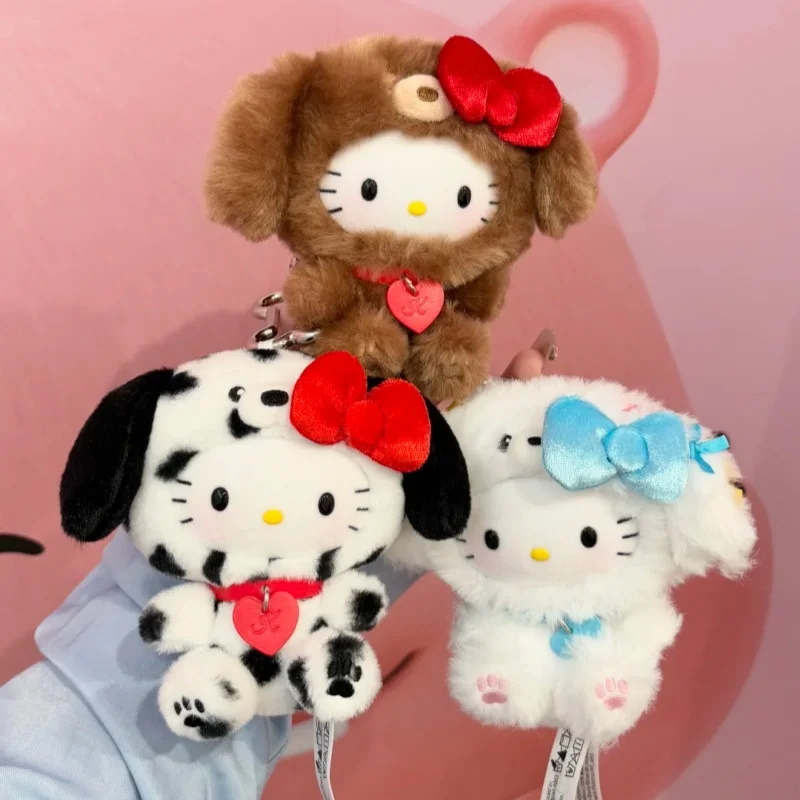 Genuine TOPTOY Hello Kitty Puppy Party Series Blind Box Kawaii Soft Bag Charm Keychain Anime Collectible Figure Pendant Toy Gift view 3