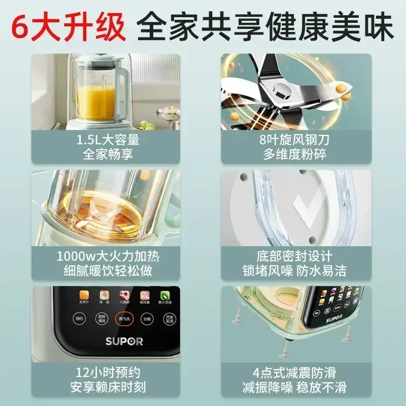 Bass Wall Breaker 1.5L - High Speed Blender with Large Capacity and Fully Automatic Function for Kitchen