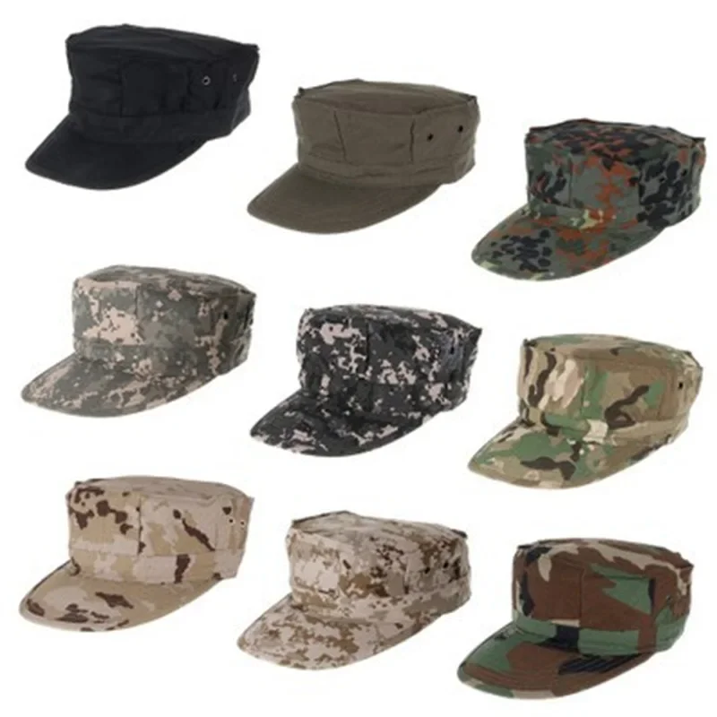 Army Fans Octagonal Cap Outdoor Multicam Caps Military Training Tactical Hats Fishing Hat Sunshade Cycling camo Cap For Men