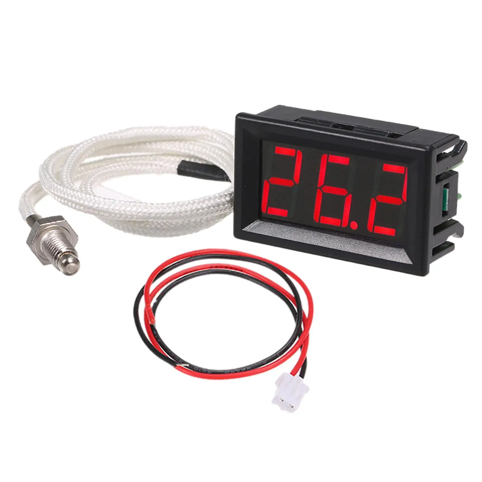 LED Digital Thermometer Stability Small Easily Install Versatile -30-800 Degrees for Basement Office Cellar Garden Conservatory