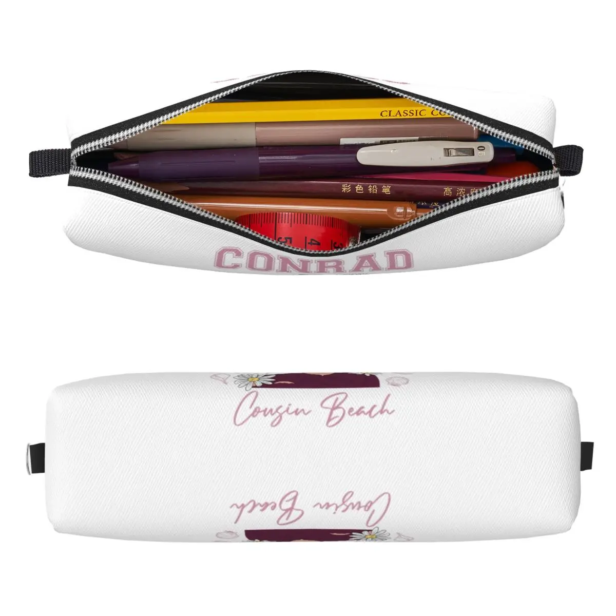 مقلمة كونراد فيشر جميلة في الصيف تحولت أكياس أقلام جميلة للطلاب ذات سعة كبيرة للوازم المدرسية مقلمة بسحاب #2