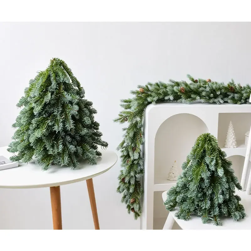 Nordic Mini Christmas Tree Five-pronged Two-color PE Inverted Tree Ins Home Tabletop Ornament Christmas Ornament