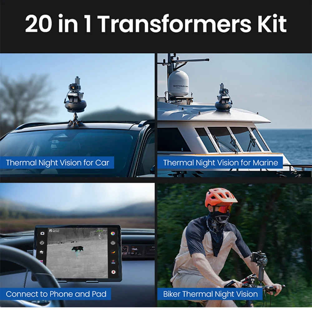 نطاق الكاميرا الحرارية INFIRAY Thermal Master T2 MAX للصيد والتصوير الحراري Android USB Type-C كاميرا صور بالأشعة تحت الحمراء